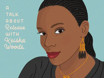 CM/DAL - Keisha Woods cartoon creative mornings digital illustration illustration person portrait texas