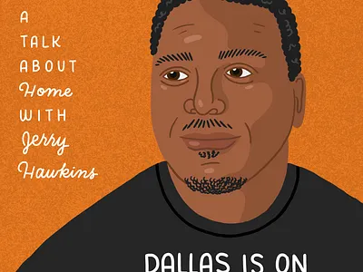 CM/DAL - Jerry Hawkins creative mornings digital illustration illustration people person portrait portrait illustration speaker