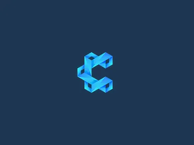 Blockchain based company logo blockchain branding crypto logo