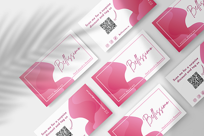 Candle business card branding business card business cards candle candle card candle design card card design design gradient graphic design illustration pink