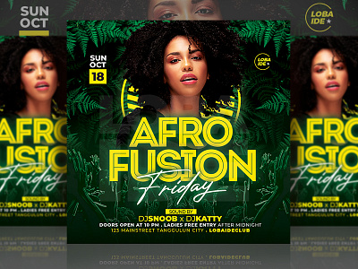 Afro Fusion Flyer advertising afro beat afro fusion event flyer flyer flyer design flyer template mock up music event music flyer night club party event party flyer poster print design print template psd tempate retro template design