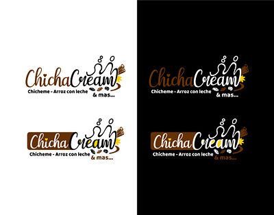 Isologo ChichaCream Ciudad de Panama branding chicha logo panama publicidad