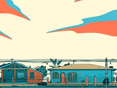 Casa architecture brazil editorial fresco graphic design house illustration magazine neighborhood procreate sky street streetart tropical ui vilage