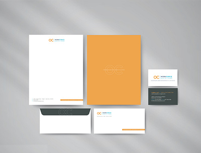 OC Workforce Solutions Identity branding corporate identity logo stationery