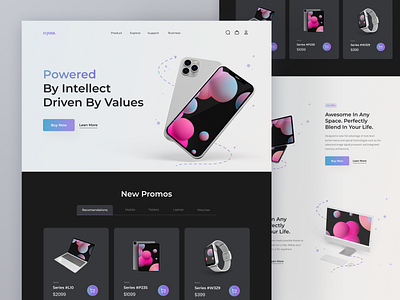 Equal - Gadgets Marketplace Website apple branding design device ecommerce electronic figma gadget graphic design landing page marketplace minimal minimalism mobile online shop ui ui ux uiux webdesign website
