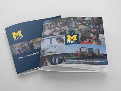University of Michigan, Flint - Viewbook branding brochure collateral copywriting graphic design indesign marketing collateral print design strategy viewbook