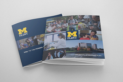 University of Michigan, Flint - Viewbook branding brochure collateral copywriting graphic design indesign marketing collateral print design strategy viewbook