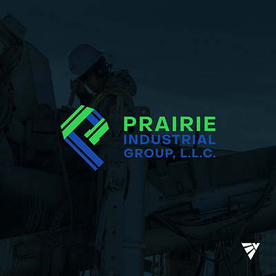 Prairie Industrial Group Logo business create design illustrator industrial kansas logo plumbing shawnee