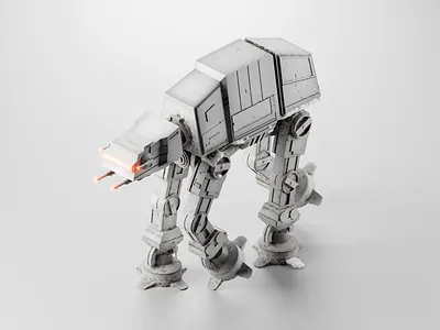 ATAT 3d 3d design 3d illustration 3d model atat design illustration isometric model scifi