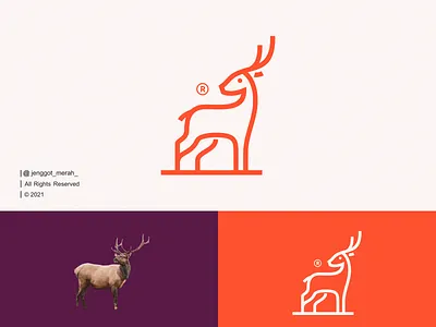 Deer Line Art Logo Design! animal awesome character cute deer deers design gazelle horn identity illustration inspirations line art lineart mark minimal monoline symbol vector wild