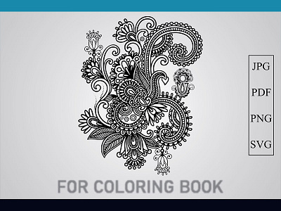 flower Coloring Book elegant