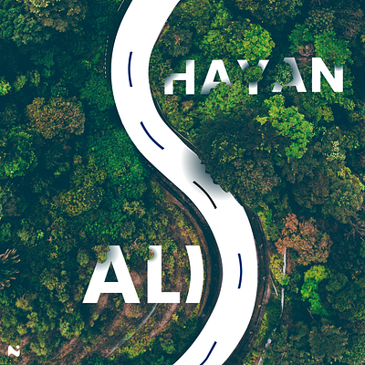 Nature + Typography - Ali Shayan design graphic design illustration text typography vector