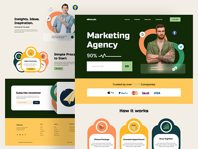 Digital marketing agency landing page design home page landing landing page web web design web page web site webdesign website website design