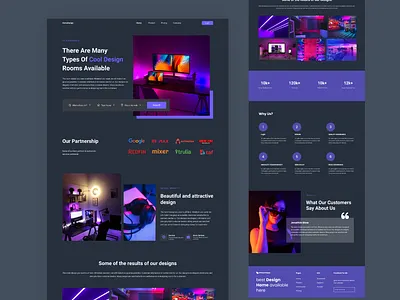 Rooms Design - Web Version 3d animation branding graphic design logo motion graphics ui