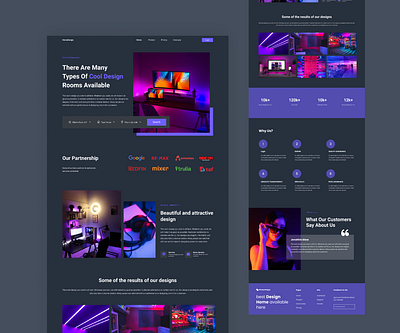 Rooms Design - Web Version 3d animation branding graphic design logo motion graphics ui