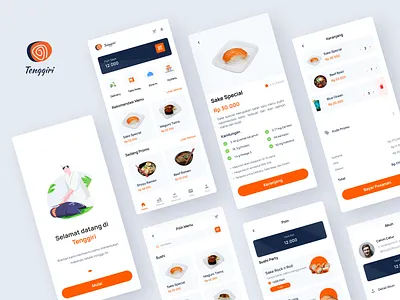 Tenggiri App (Order Food and Reservation Restaurant) app design case study cheff app delivery service dine in food app food delivery food order food order app food service japanese japanese food japanese restaurant mobile app mobile design order food restaurant app restaurant service take away uiux