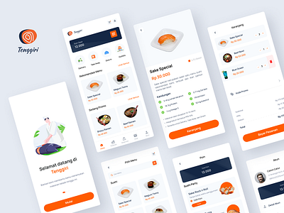 Tenggiri App (Order Food and Reservation Restaurant) app design case study cheff app delivery service dine in food app food delivery food order food order app food service japanese japanese food japanese restaurant mobile app mobile design order food restaurant app restaurant service take away uiux