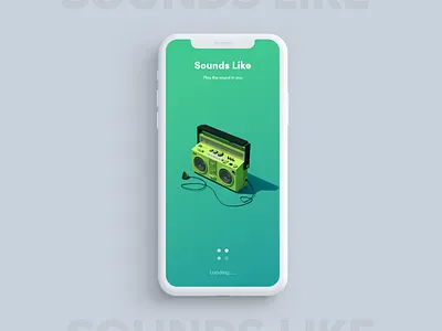 Sounds Like App - Concept UI splash screen ui