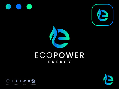 ecopower - Logo Design abstract logo brand brand identity branding business logo design e e electric leaf logo green leaf electric logo icon identity logo logo design logo designer logos logotype minimalist logo modern logo professional logo unique logo