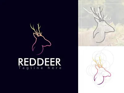 Red Deer 3d animation branding design graphic design illustration logo logodesign modern modern logo design motion graphics reddeer logo simple ui vector