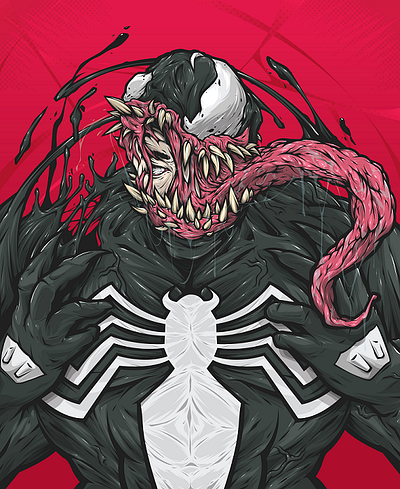 VENOM COLLABORATION CONTRIBUTION adobe adobe illustrator design illustration illustrator pentool vector wacom