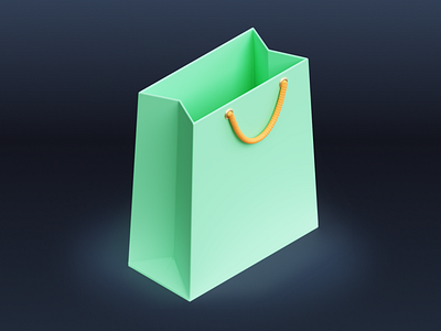 Shopping Bag Icon - Shopicons 3D 3d bag ecommerce icons shopicons shopping