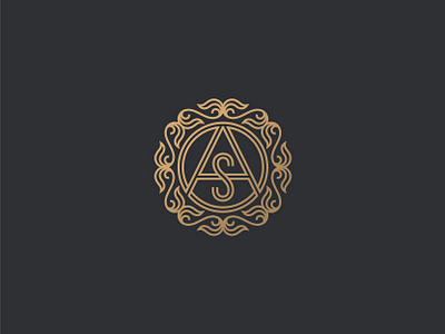 AOS Monogram icon letters logo luxury mark monogram symbol