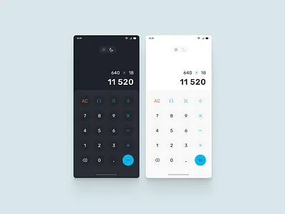 Mobile App Calculator app calculator concept design mobile ui
