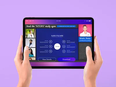 Discussion on interface design of online academic lecture app live ui