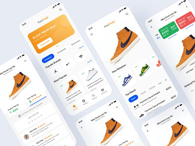 Shoe Selling App - KawSwap addidas attractive clean design minimal minimal ui mobile app nike shoe shoe selling shop store trade ui ui design ux web design