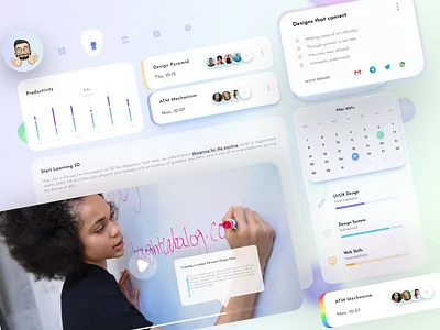 E-Learning Dashboard admin dashboard branding clean creative course app dashboard app dashboard design dashboard ui elearning elearning courses learning app modern product design concept student dashboard ui uiux ux dashboard web app design webapp dashboard website concept