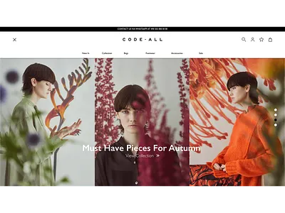 E-Commerce Menu design e commerce landingpage ui ux