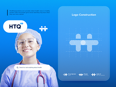 Health Top Questions Logo Construction brand brand and identity brand guideline brand identity branding community community app community logo cross health logo design doctor app health logo icon ios logo logo variations logocollection medical app medical logo medicine