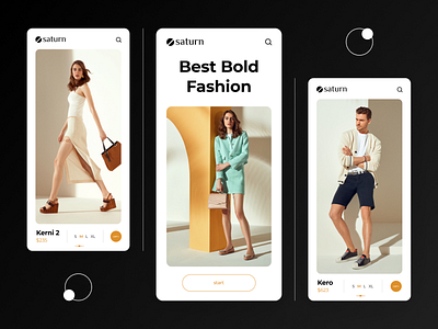 Minimal fashion app concept ui app app ui beautidul branding dark design e store fashion home illustration logo minimal mobile mobile ui page product shop ui ux vector