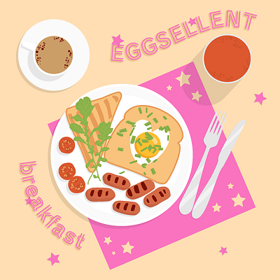 Eggsellent art branding design digital illustration digitalart illustration vector web