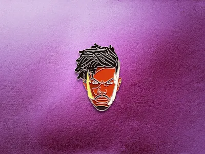 Killmonger Enamel Pin badge black panther disney enamel pin geometric icon design iconography iron man killmonger marvel marvel comics marvel studios pin pin design pins tony stark vector what if