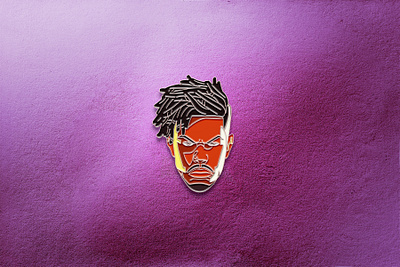 Killmonger Enamel Pin badge black panther disney enamel pin geometric icon design iconography iron man killmonger marvel marvel comics marvel studios pin pin design pins tony stark vector what if