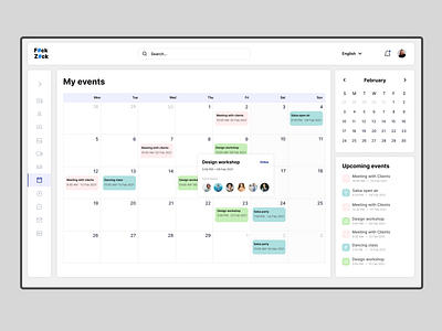 F#ckZ#ck - Calendar calendar social media system design ui uiux