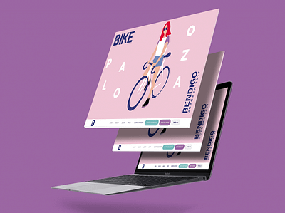 Bike Palooza animation branding design illustration