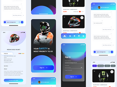 Helmet Ecommerce Mobile App app app design app ui ecommarce app ios ios app design mobile app mobile ui ui ui design ux design ux ui ux ui design