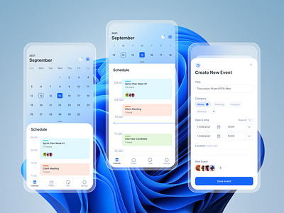 Calendar App Exploration app calendar mobile app mobile design schedule task task management ui ui app