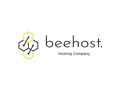 Beehost - Hosting Company branding design designer illustration logo minimal typography vector