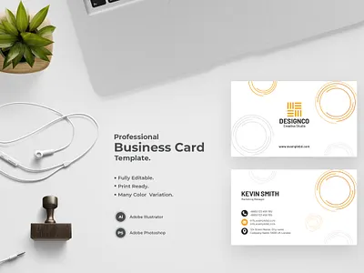 Professional Business Card-06 design flat design modern design professional business card professional design visiting card visiting card design visitingcard