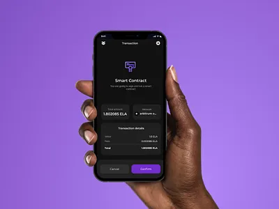 Smart Contracts - Elastos blockchain clean design design elastos essentials app figma smart contracts ui user experience user interface