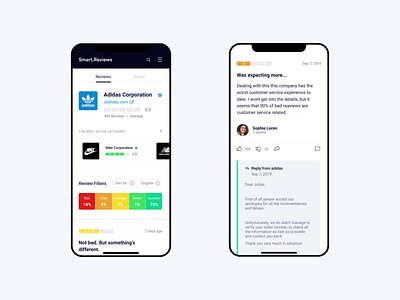 Smart.Reviews - Mobile app version animation app design bazen agency brand brand identity branding branding design design design agency graphic design illustration mobileapp motion graphics responsive ui uidesigner uiux uiuxdesign userinterface webapp