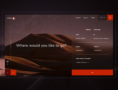 Inflight design minimal ui ux web website