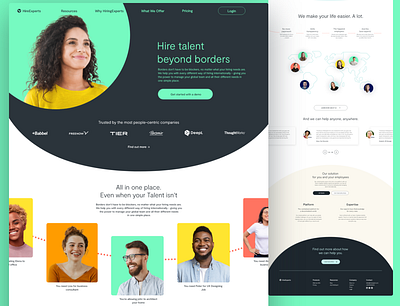 Hiring Expert Web Design hiringexpert landingpage ui uiux webdesign website