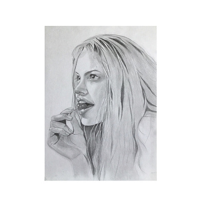 Angelina . actress angelina jolie artwork beauty blonde cherry drawing face fan art illustration portrait sketch woman