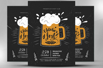 Oktoberfest flyer template instant download