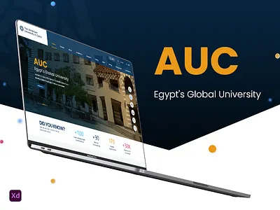 AUC Website Redwsign education ui ux website